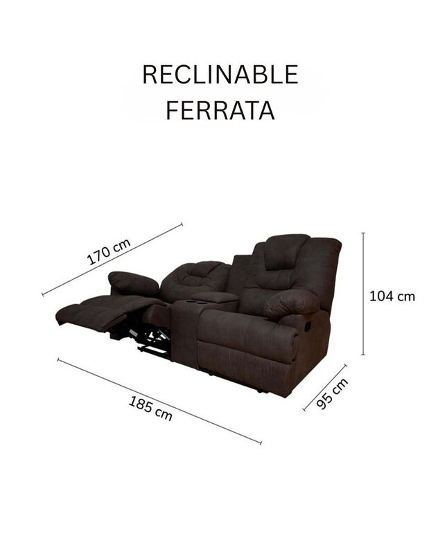Reclinable Doble Ferrata con  Consola y Portava... image number null