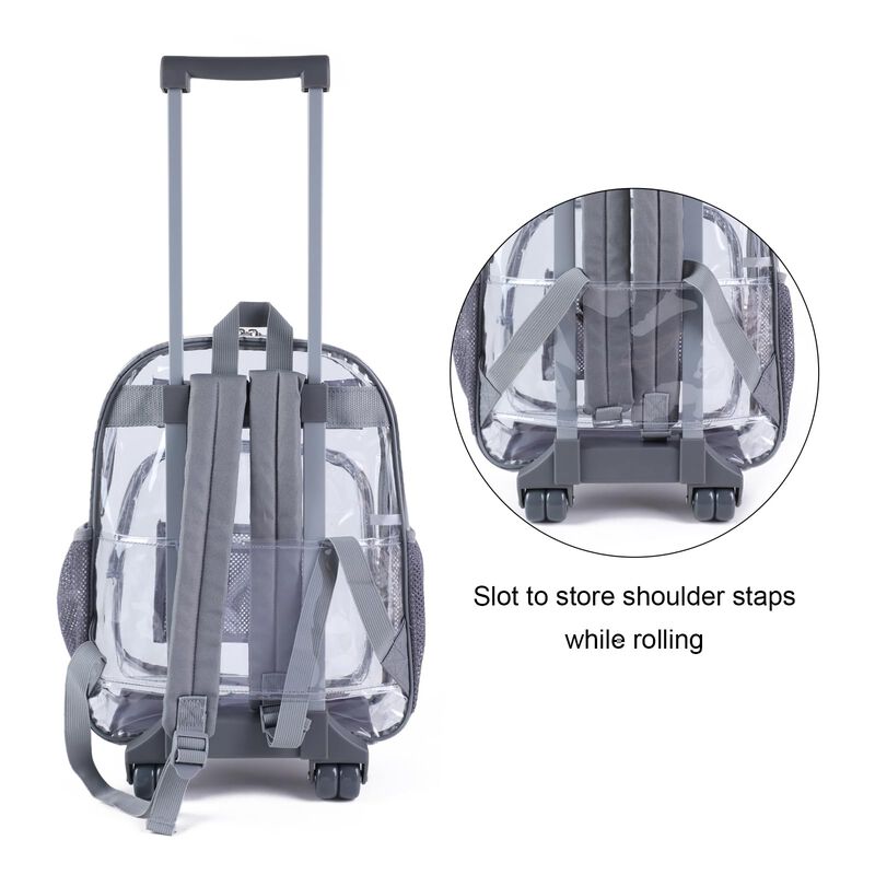 Mochila Covax Rolling De Pvc Transparente Resis... image number null