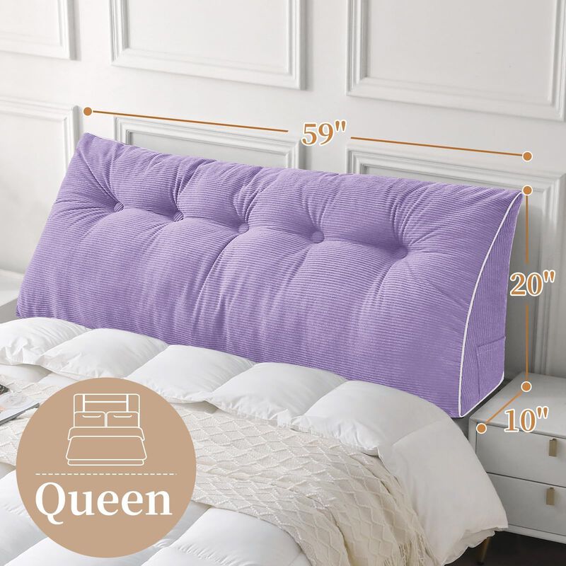 Almohada De Cabecera Sasttie 150x51x25 Cm P&uacute;rpu... image number null
