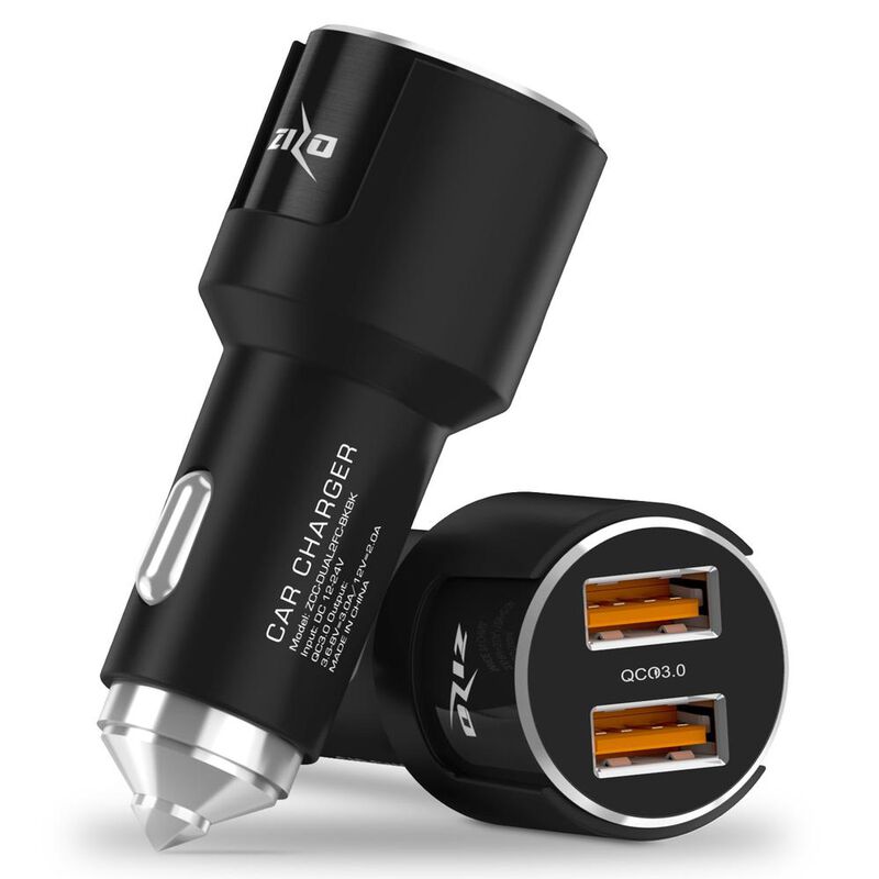 Cargador Auto Plug In doble USB ZIZO F5 Quickch... image number null