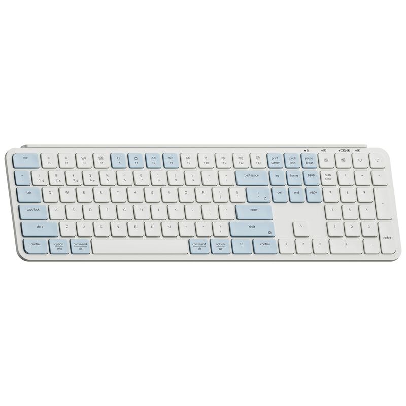 Teclado Keychron B6 Pro Inal&aacute;mbrico Retro Azul image number null