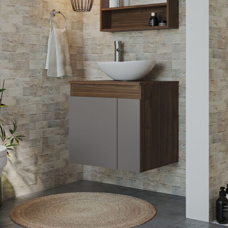 Lavamanos Flotante Kyle, , Vanity de ba&ntilde;o con 2... image number null