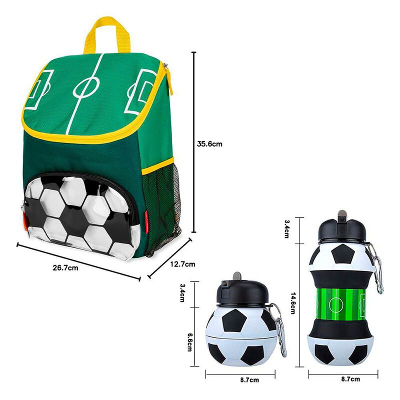Mochila De F&uacute;tbol M&aacute;s Botella Plegable Con Form... image number null