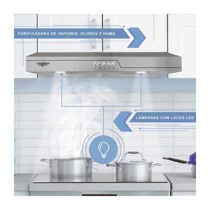 Campana Extractora Purificadora 700mm Acero 70 ... image number null