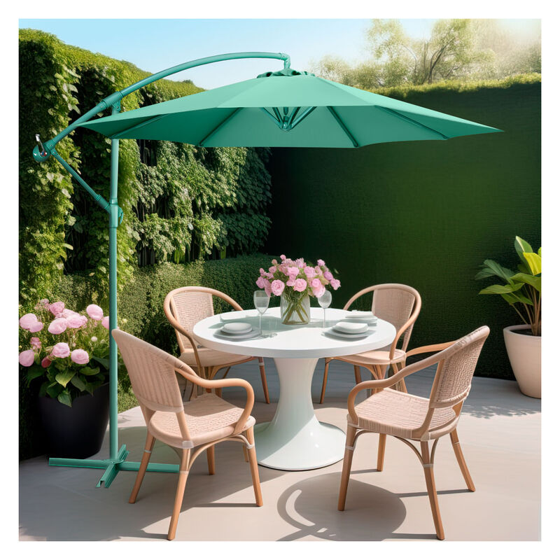 Sombrilla Full Color Menta Exterior Lujo 2.9m +... image number null