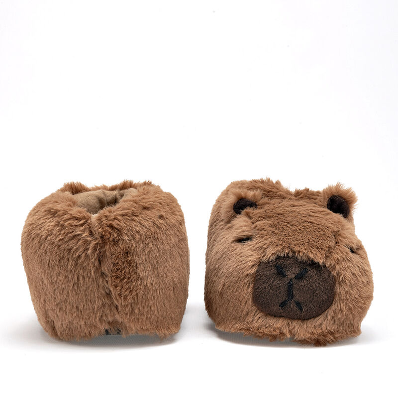 Parvus Pantufla para ni&ntilde;a. Caf&eacute; image number null