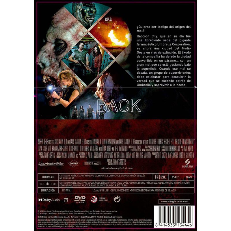 Resident Evil: Bienvenidos A Raccoon City (dvd) image number null