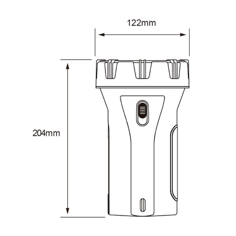 Linterna Grande Led 3 W Bater&iacute;a Recargable 10 H... image number null
