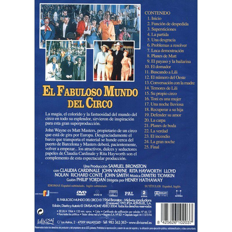 El Fabuloso Mundo Del Circo [Blu-ray] (1964) Ci... image number null