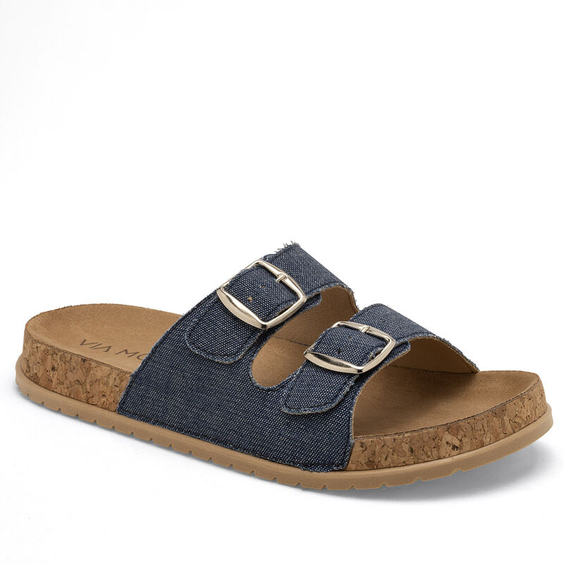 Via Moda Sandalia para mujer azul image number null