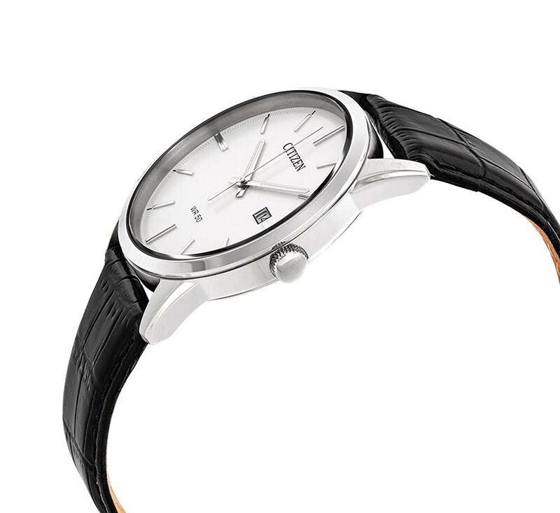 Reloj Citizen Quartz Bi5000-01a De Cuero De Ace... image number null