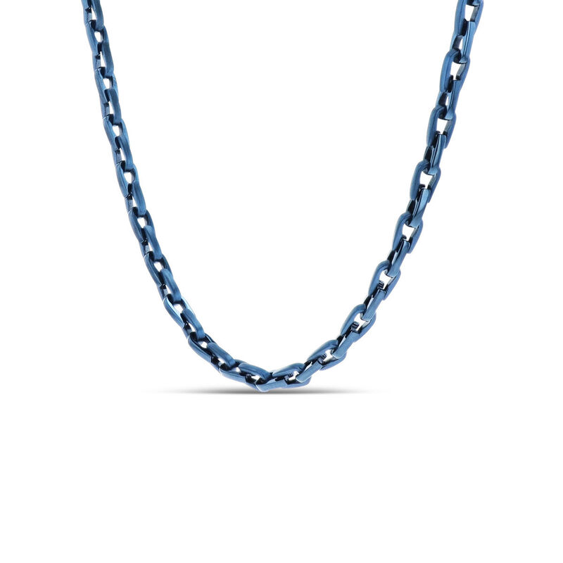 Cadena De Acero Color Azul Caballero (56 Cm Apr... image number null