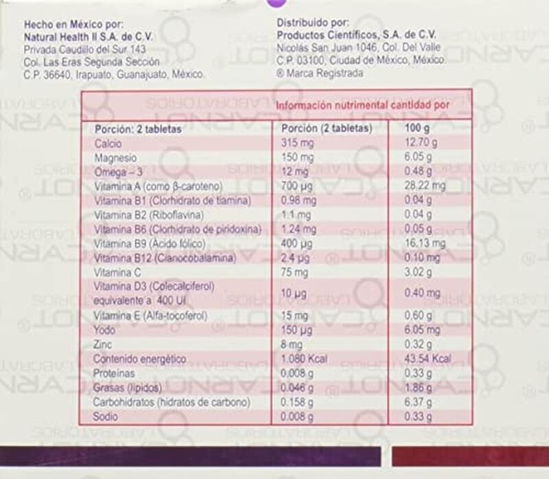 Dotavit Fem Suplemento Alimenticio 60 Tabletas image number null