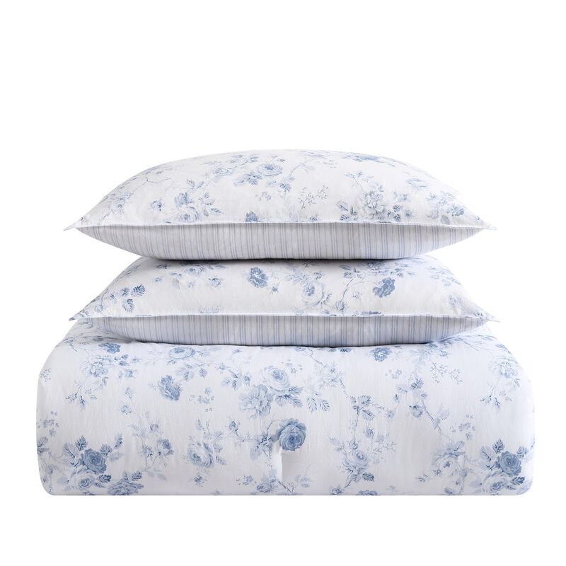 Set De Edred&oacute;n Laura Ashley Belinda Blue Revers... image number null