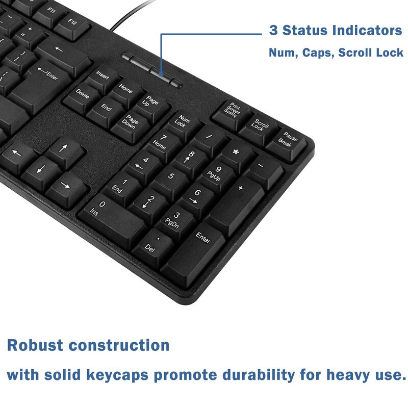 Teclado M Mc Saite Ps2 Con Cable, 104 Teclas, R... image number null