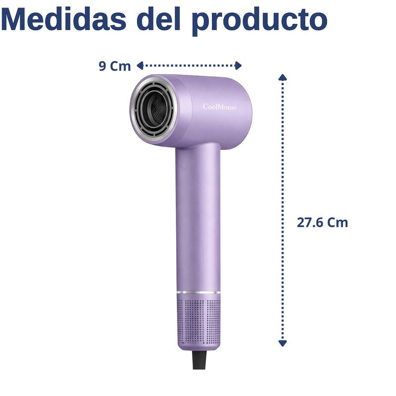 Secadora De Cabello 1500w Con Tecnolog&iacute;a I&oacute;nica... image number null