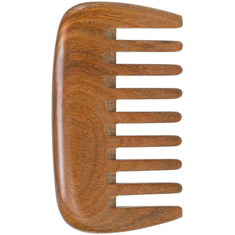 Diente Ancho De Madera De S&aacute;ndalo Verde Comb Mo... image number null