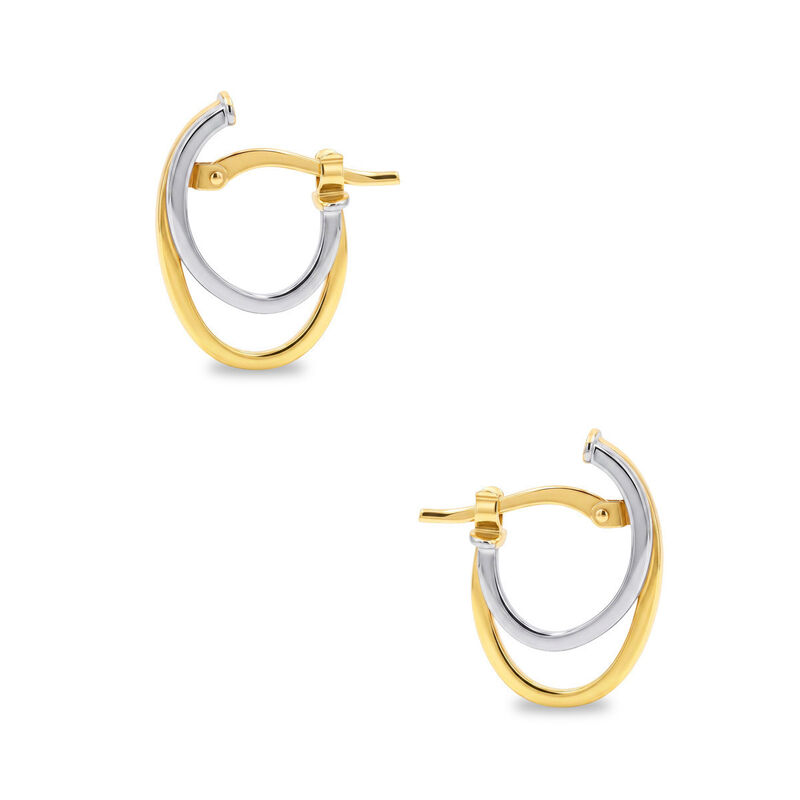 Arracadas 2begold Amarillo Con Blanco (925+1/10... image number null