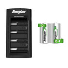Cargador Universal Energizer + 2 Pilas Recargables Tamaño D