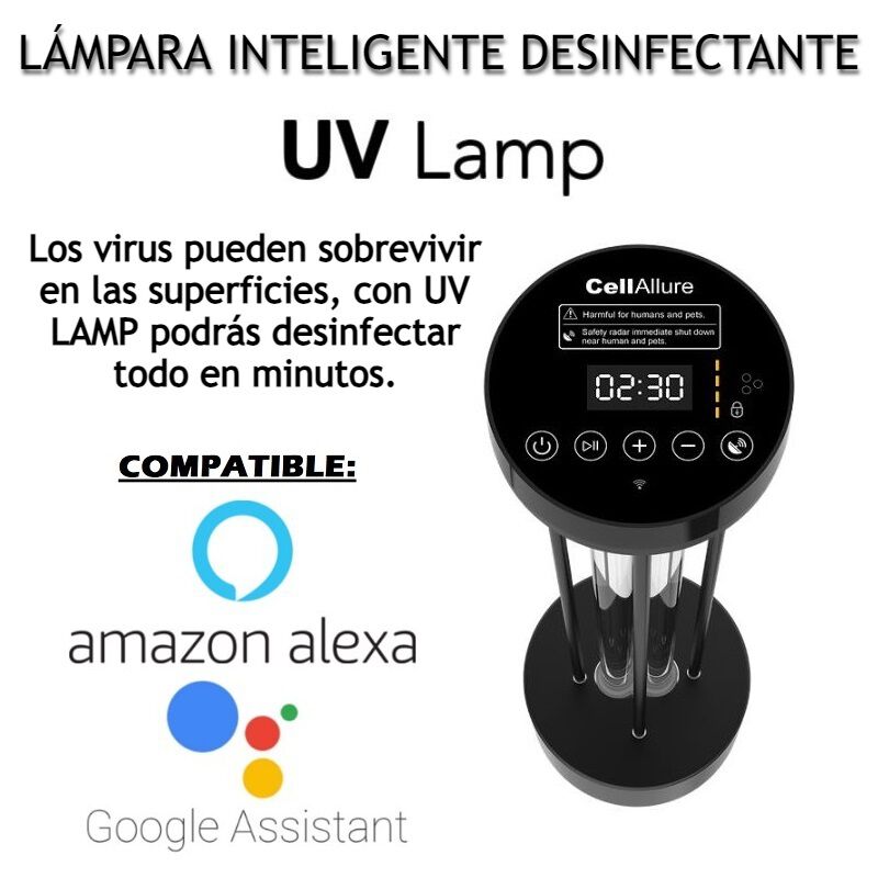 L&aacute;mpara Luz Uv Smart Esterilizadora Desinfectan... image number null