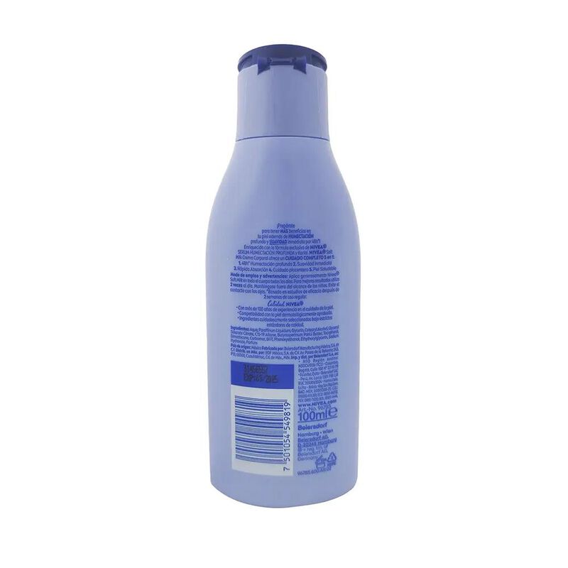 Crema Corporal Nivea Soft Milk - 100 Mililitros image number null