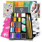 Kit De Pintura Facial Bowitzki Professional Con Plantilla Para Ni&ntilde;os Y Adultos
