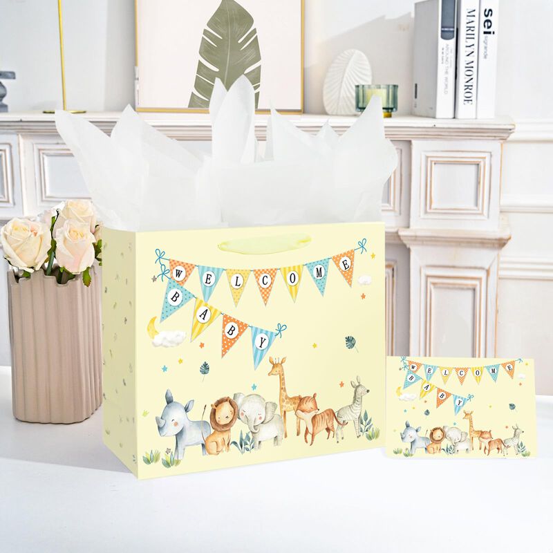 Bolsa De Regalo Laidans 33 cm Amarilla Con Pape... image number null