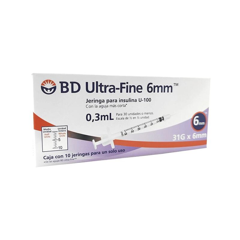Jeringa Deschable Para Insulina Bd Ultra Fine 0... image number null
