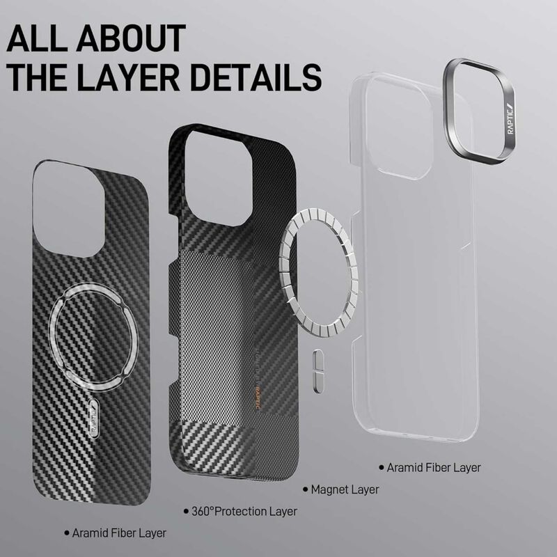 Funda Raptic Aramid Croxx Mag Para Iphone 16 Pr... image number null