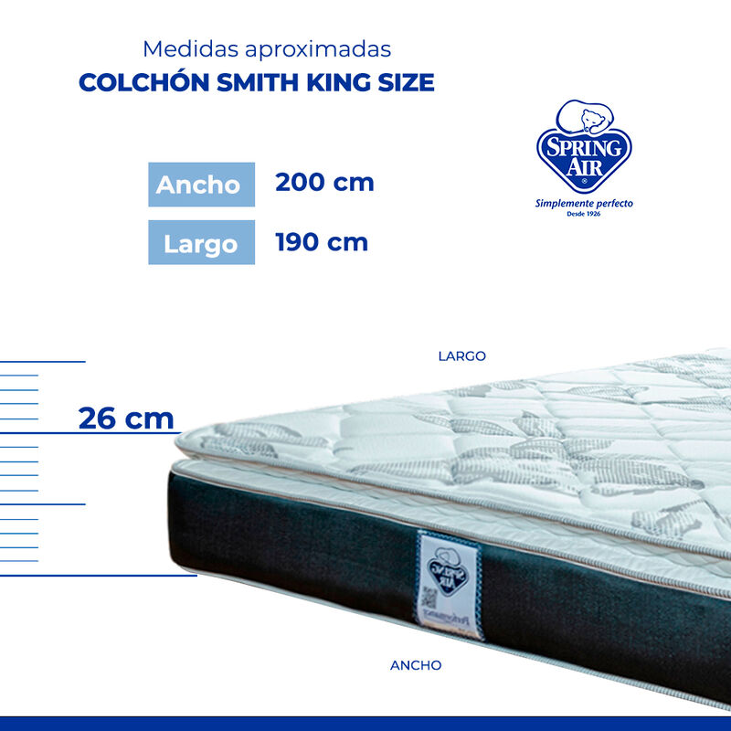 Colch&oacute;n King Size Spring Air Smith image number null