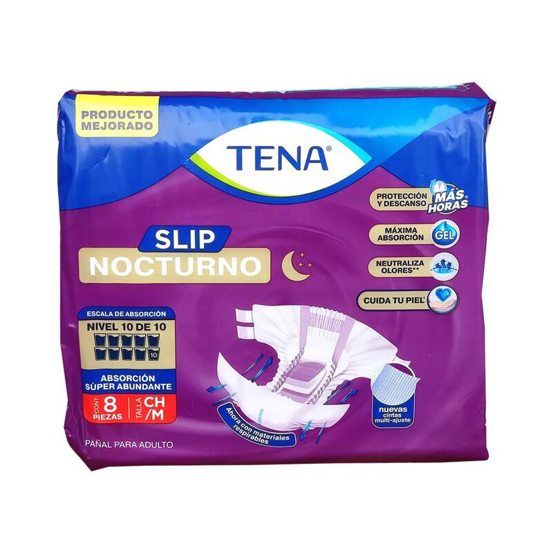Tena Slip Nocturno Ch / M 8 Pa&ntilde;ales image number null