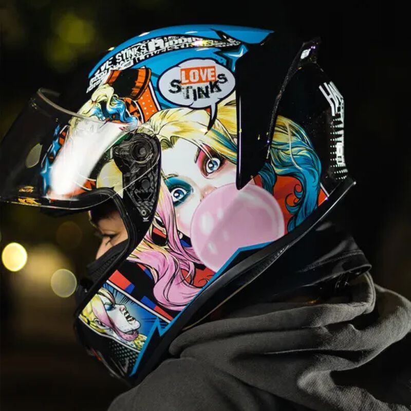 Casco Moto Integral Dc Comics Harley Quinn Cert... image number null