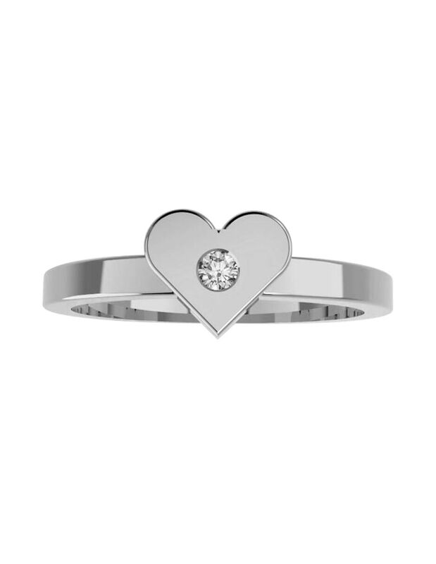 Anillo de Compromiso de 14K con Diamante de Lab... image number null