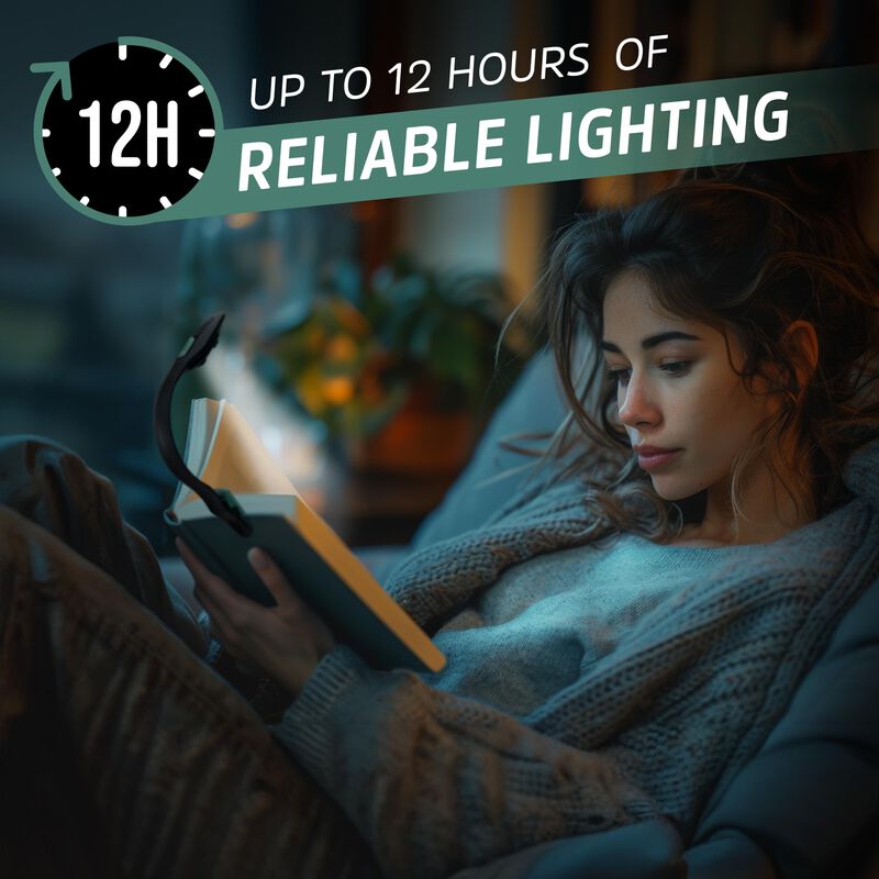 Cama De Lectura Recargable Led Book Light Energ... image number null
