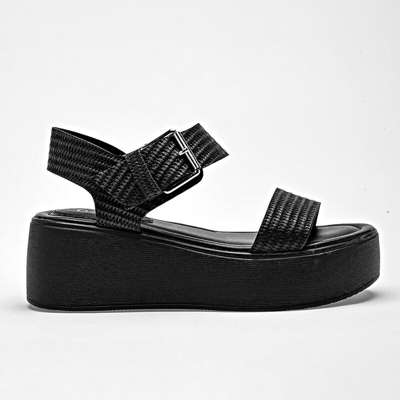Dash sandalia plataforma para mujer negro cod 1... image number null