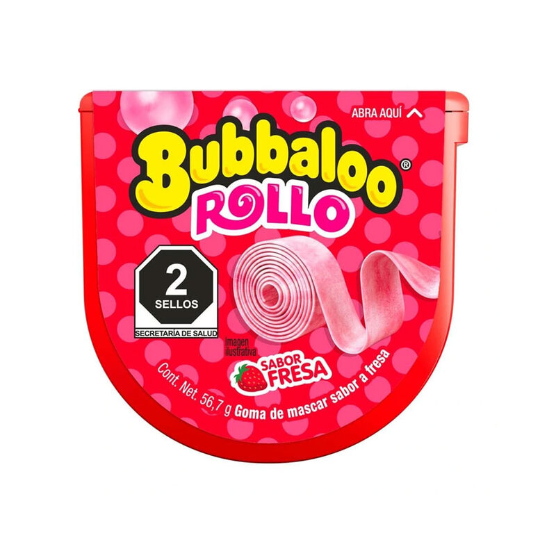 BUBBALOO ROLLO FRESA 56.7 GR image number null