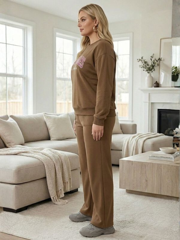 Conjunto Casual 2 Piezas Sudadera y Pants con E... image number null