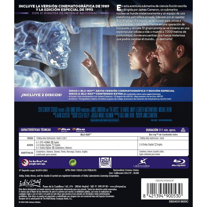 Abyss [Blu-ray] (1989) The Abyss image number null