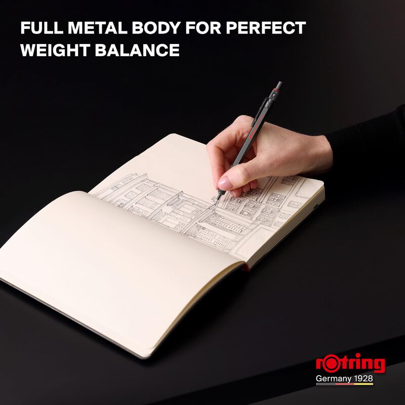 L&aacute;piz Mec&aacute;nico Rotring 600 De 0,7 Mm Con Cuerpo... image number null
