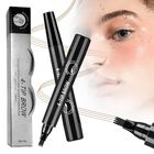 Pluma De Cejas Nogcaw De 4 Puntas, Negra, Impermeable Y De Larga Duraci&oacute;n