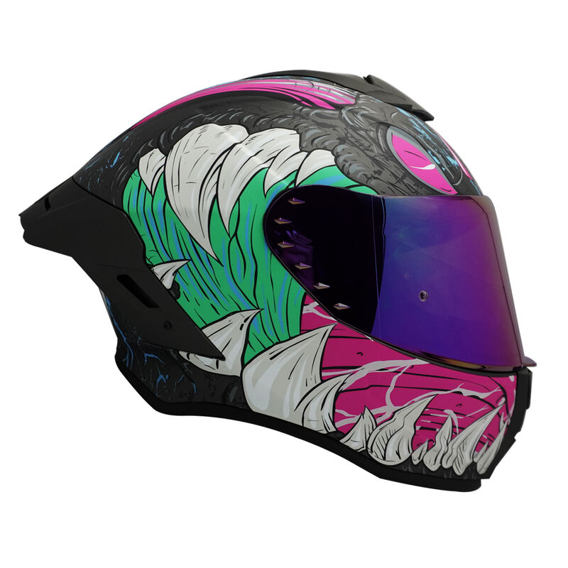 Casco Moto Edge Shanghai Monster Certificado Do... image number null