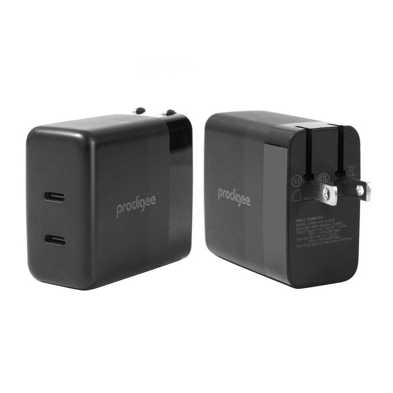 Cargador AC PRODIGEE Dual USB-C PD 40W Universa... image number null