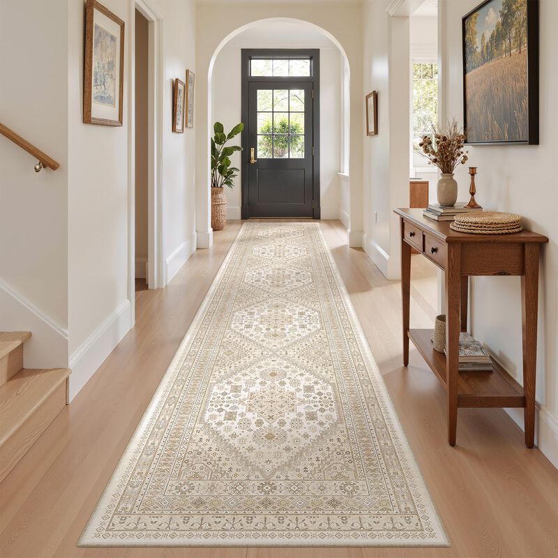 Alfombra Corredor Zesthome 366 cm Beige Lavable... image number null