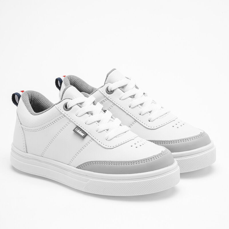 C>Libre Tenis urbano para ni&ntilde;o. Blanco gris image number null