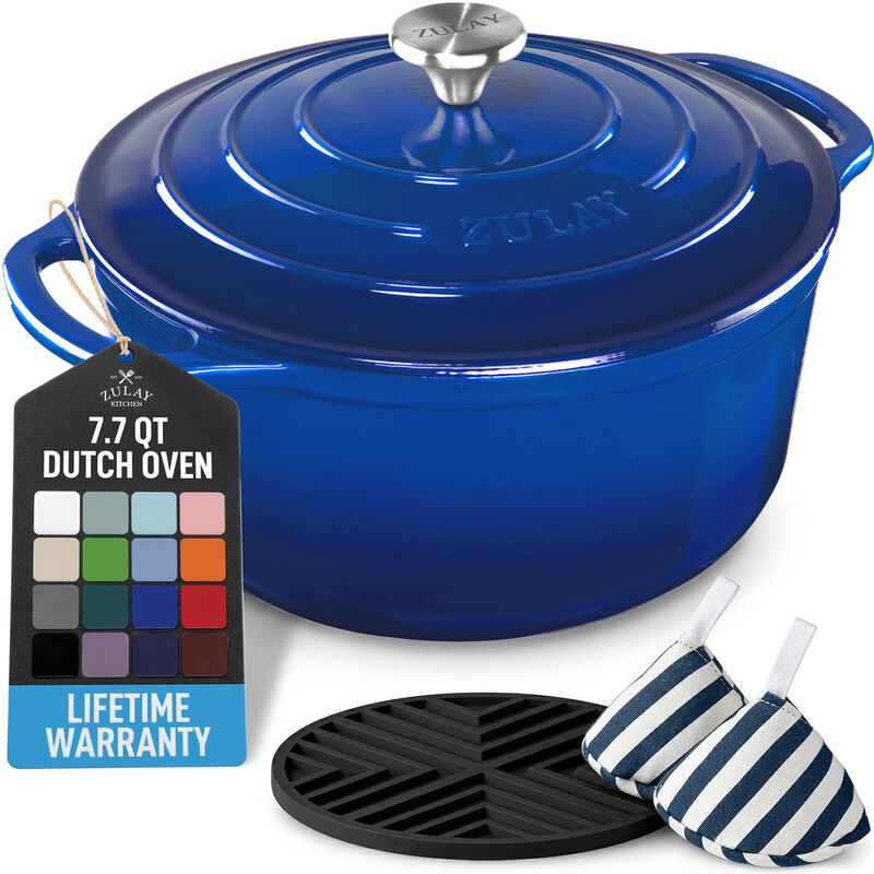 Olla Holandesa Zulay Kitchen 7.7L Azul Hierro F... image number null