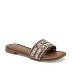 Mora Tierra sandalia piso para mujer caf&eacute; multicolor cod 142015-E