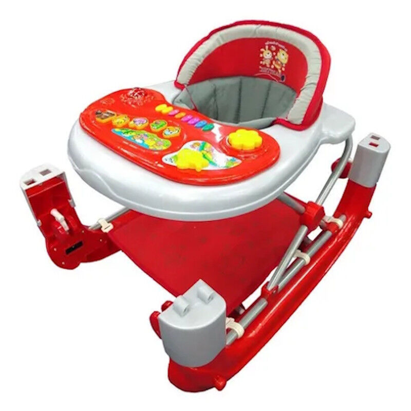 Andadera Mecedora Rojo 2 En 1 Para Bebe Rosa Ta... image number null