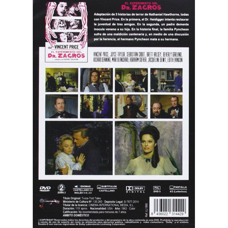 El Experimento Del Dr. Zagros [dvd] image number null