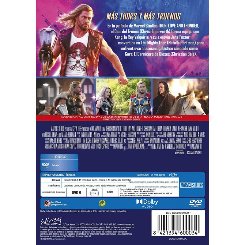 Thor: Amor y Trueno (DVD) image number null