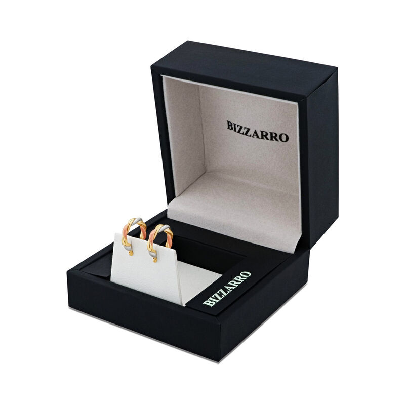 Arracadas De Oro Florentino 10K Mate Y Brilloso... image number null